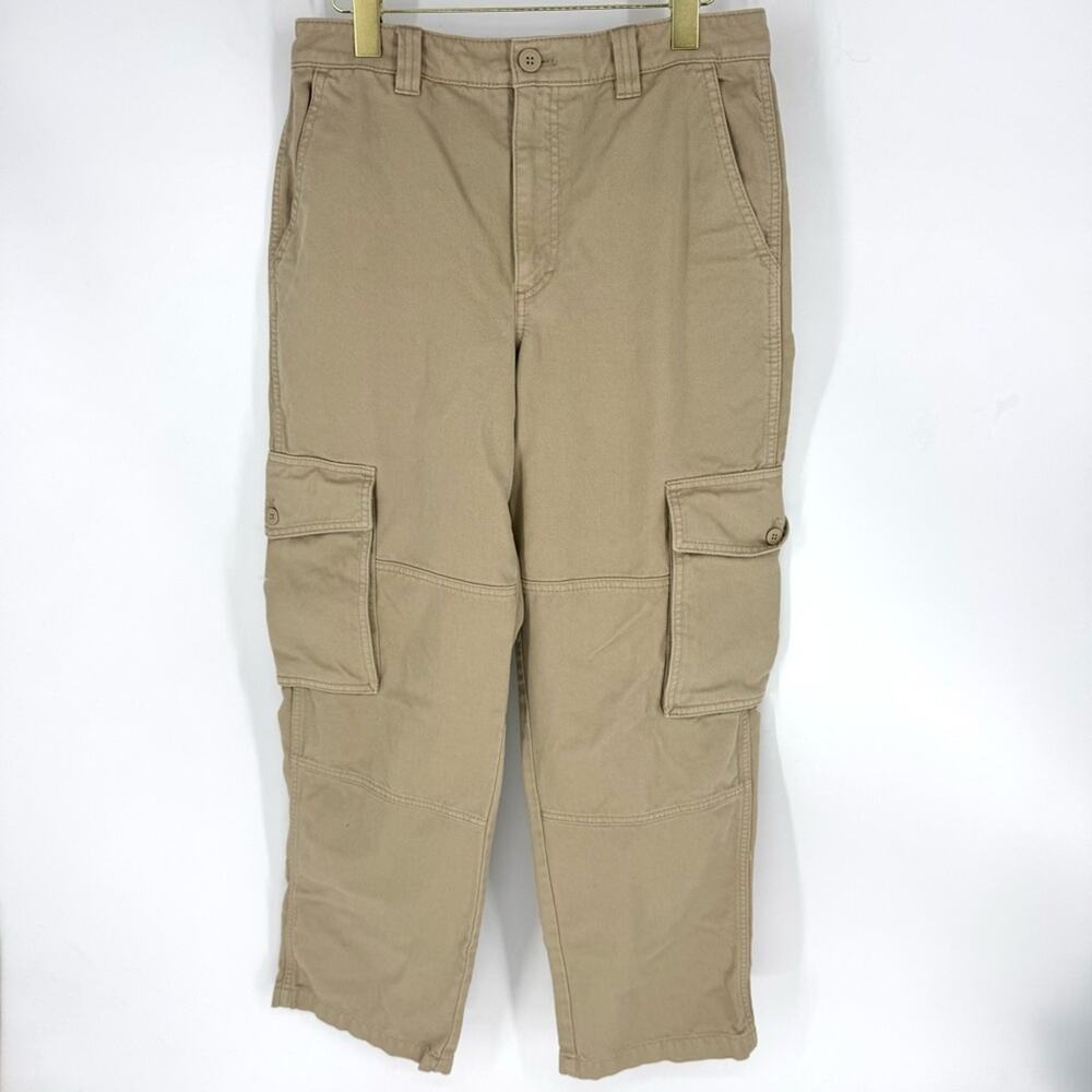 Tna Wide Leg Cargo Pants Tan‎ Size 8